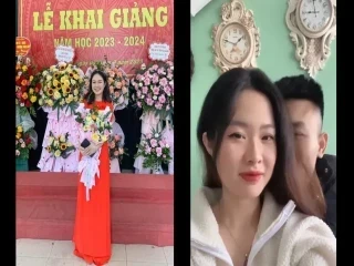 CLip cô giáo Quỳnh Trang 2k1 thân mật trong lớp